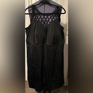 Swimsuits for all black halter swimdress plus size 28 modest cruise one piece